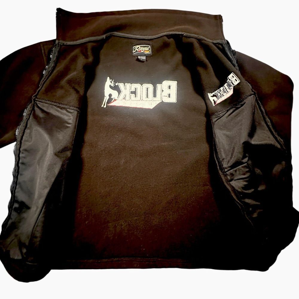 Rage Broadhead Block Fusion Jacket Fleece Hunting Bowhunter Men Sz L Heavy Poly‎ - Picture 11 of 12